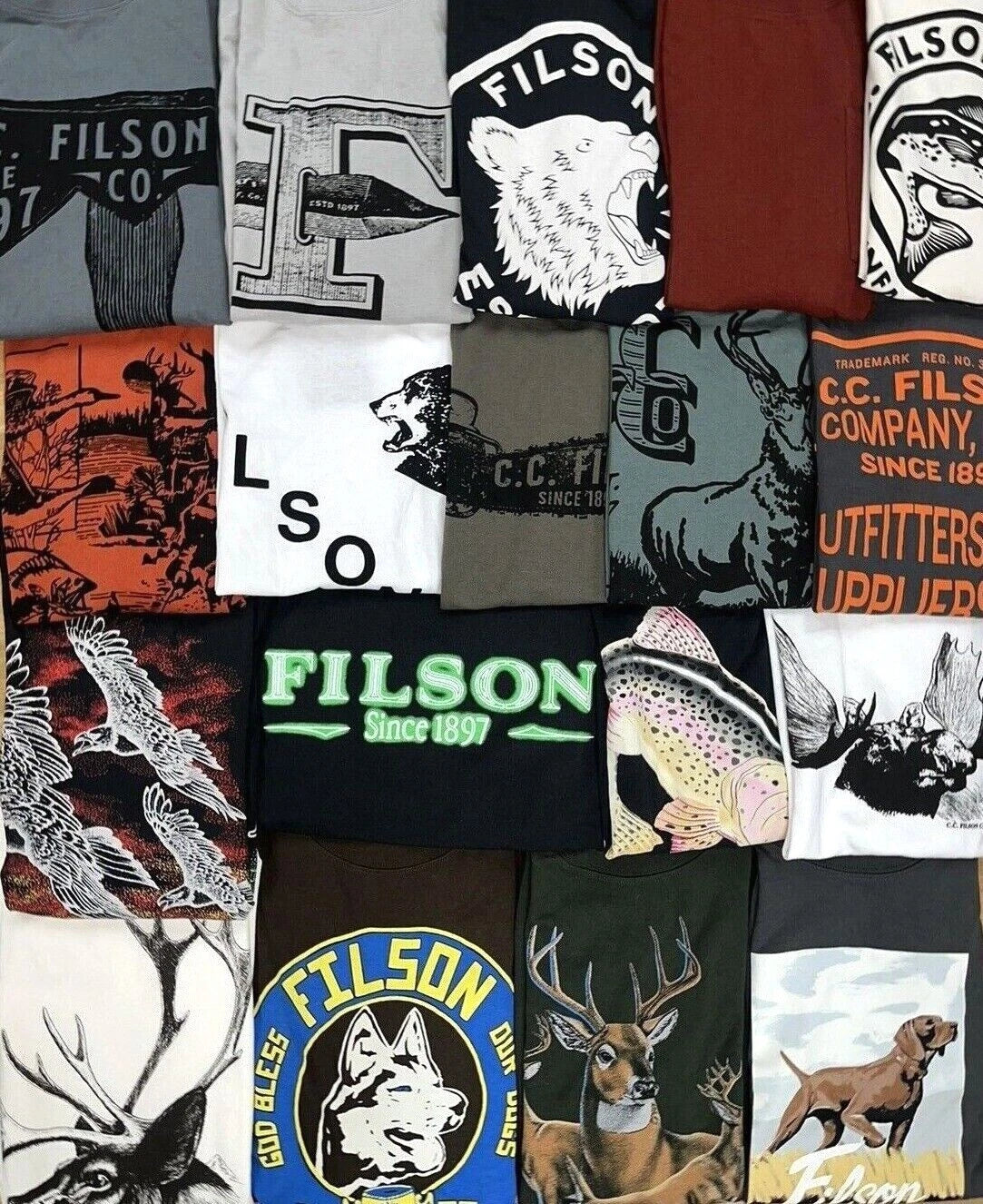 Filson Pioneer T-Shirt S NWT 6.5oz Heavyweight USA Made Cotton Jersey Solid Te