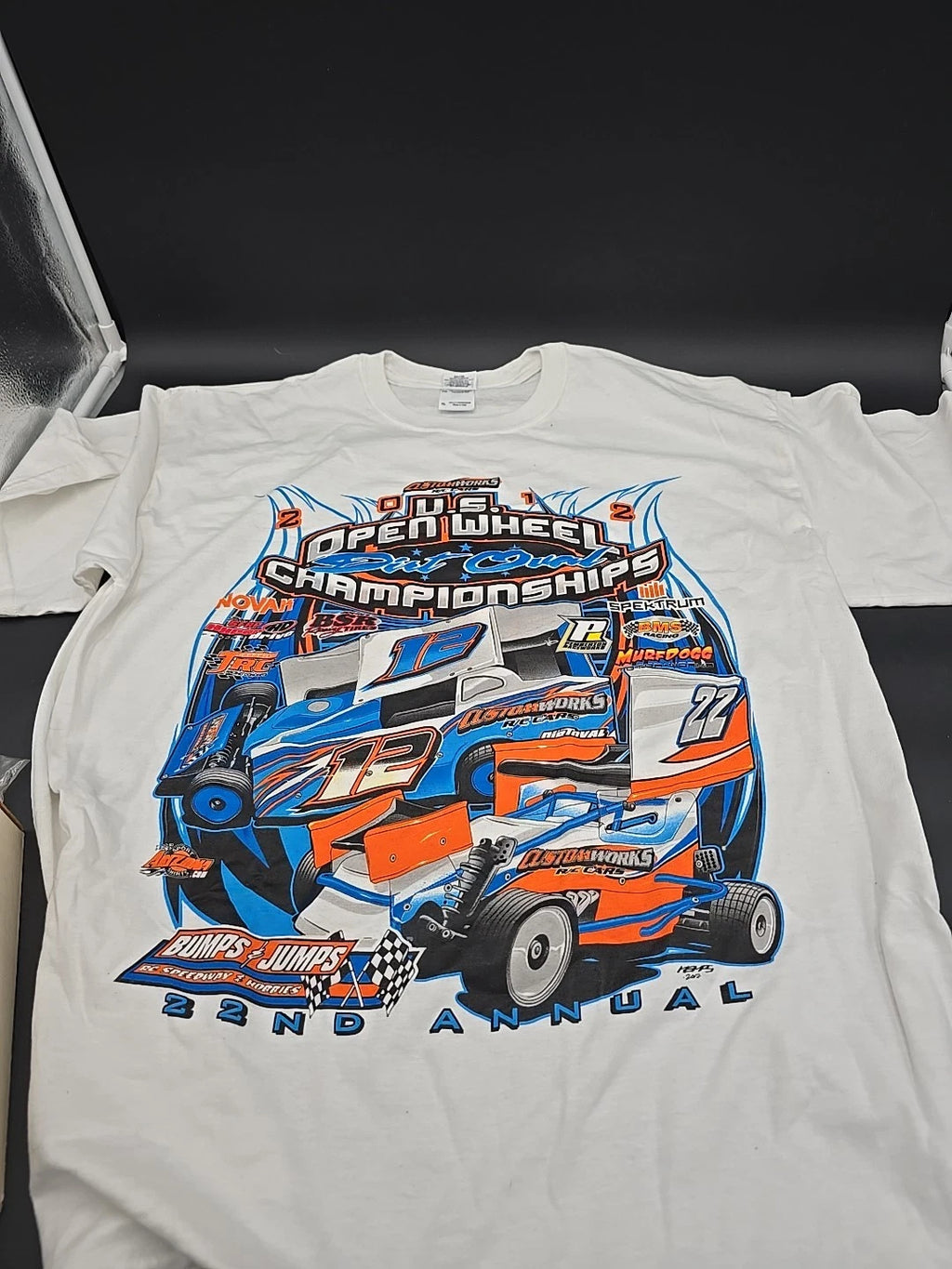 Custom Works 2012 US Open Wheel XL New T SHIRT Dirt Oval Gfrp Bms Bsr Rc Car