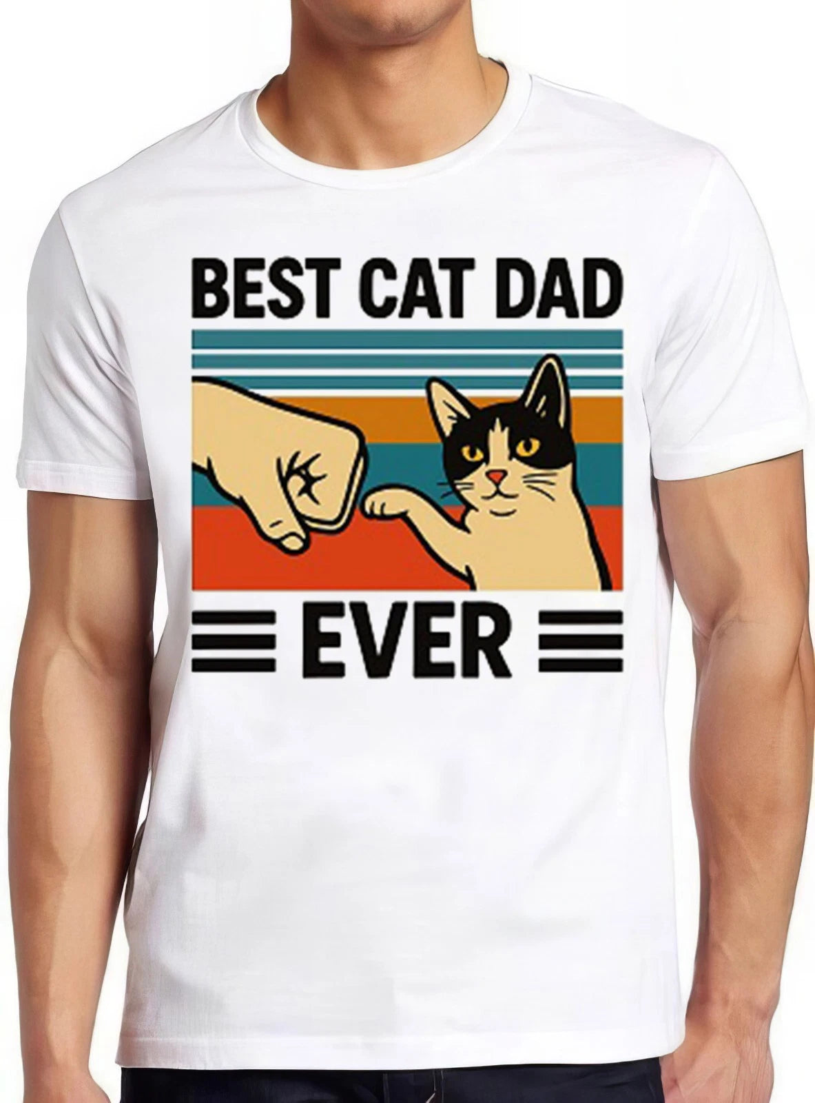 Best Cat Dad Ever Bump Meme Funny Style Gamer Funny Gift Tee T Shirt 2819