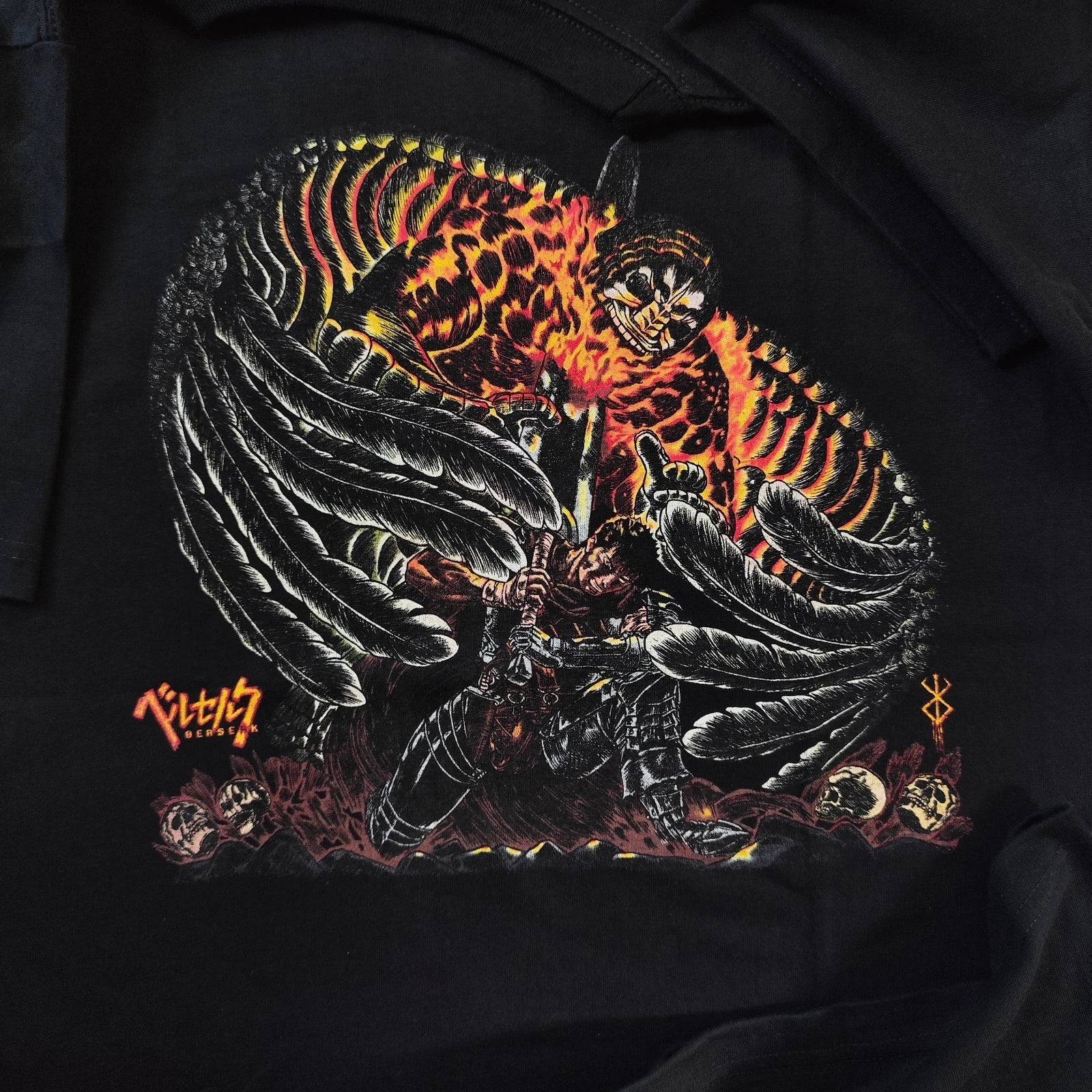 Berserk Guts VS Mozgus T-shirt Anime Manga Kentaro Miura Rare