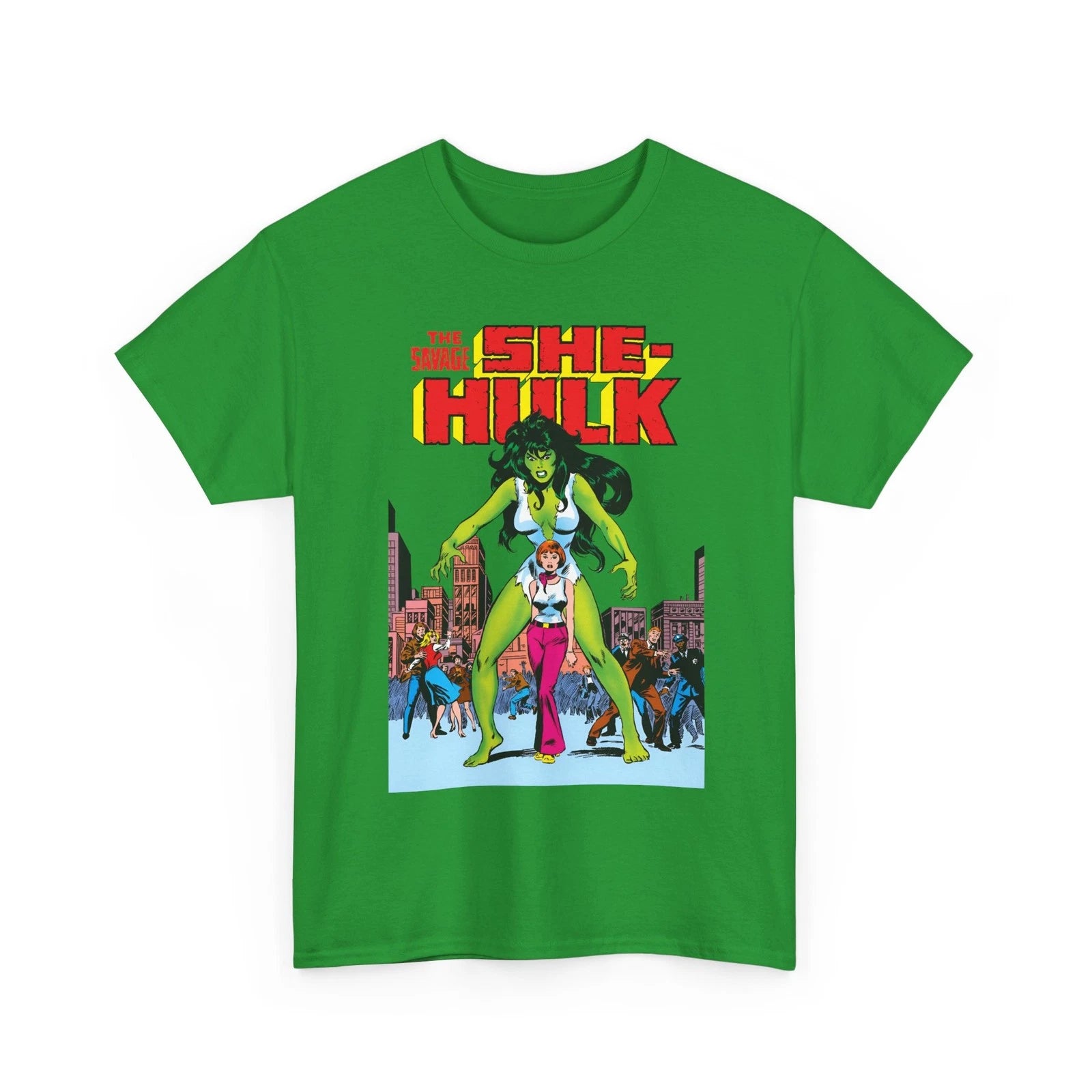 Savage She-Hulk T-Shirt John Buscema Art #1 Cover Marvel Comics Vintage-Style