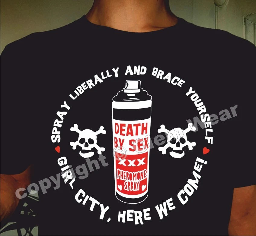 Rik Mayall Bottom tshirt tee t-shirt DEATH BY SEX inspired funny Retro TV comedy