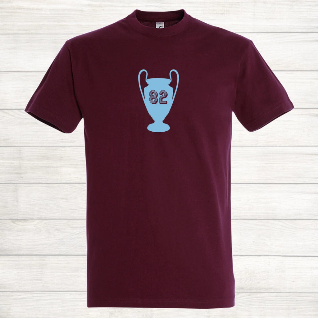 Aston Villa Football Shirt 1982 European Champions T Shirt retro up the villa
