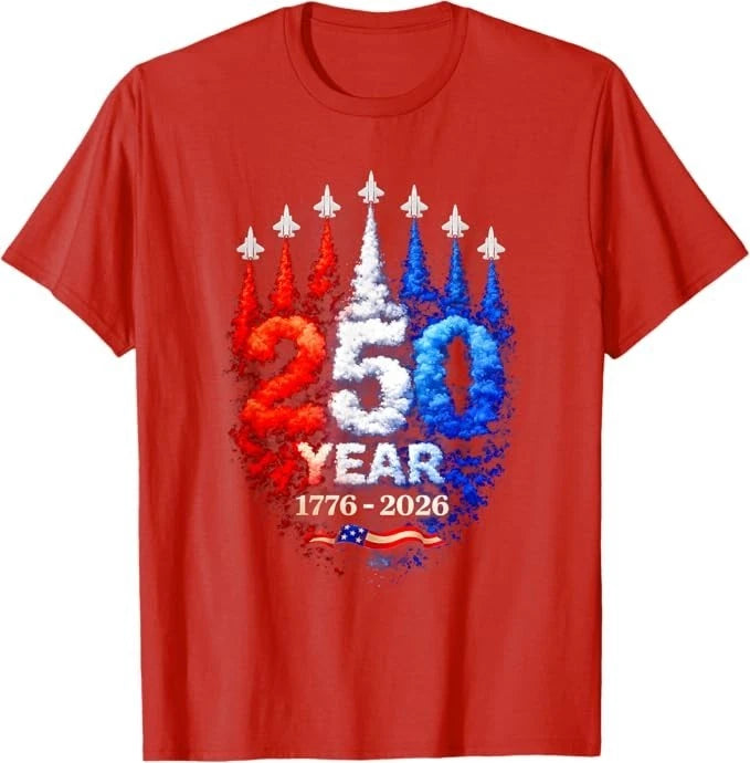250 Years American 1776 2026 250th USA Patriotic 4th of July T-Shirt