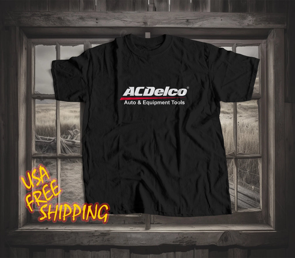 Men Shirt AC Delco Battery Funny T-shirt Made In America S to 5XL