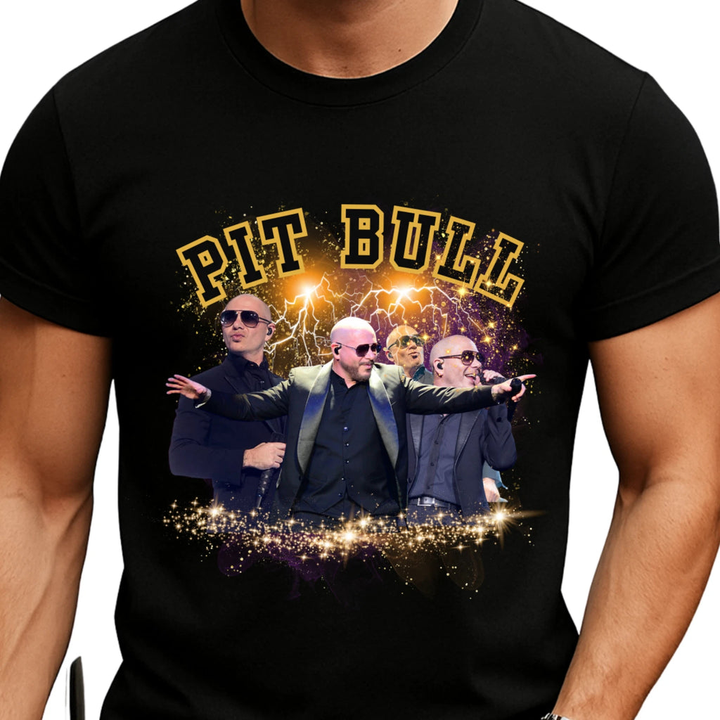 Pitbull T-Shirt, Pitbull bootleg t-shirt, Mr Worldwide T-Shirt, American singer