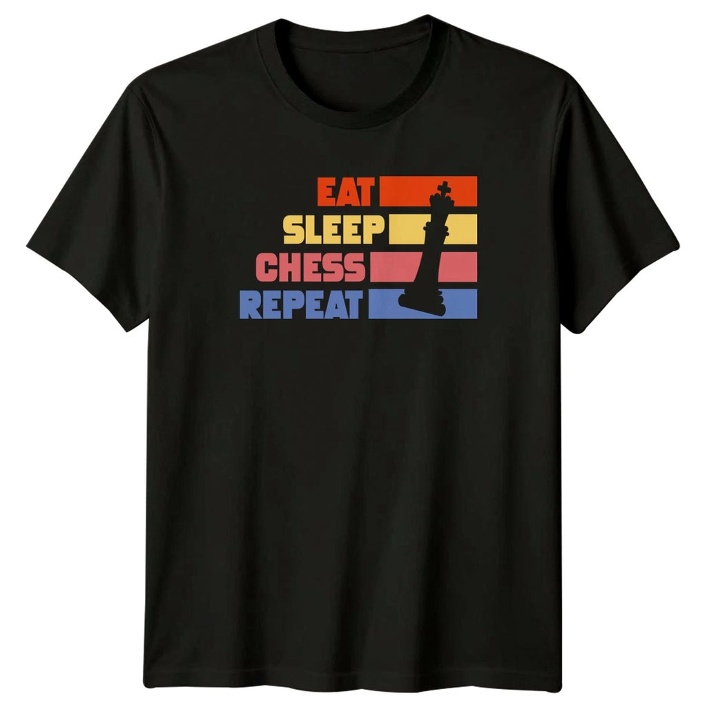Eat Sleep Chess Repeat T-Shirt Chess Board Game Birthday Gift For Him And Her