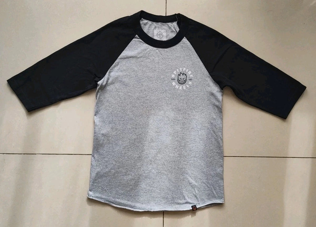 Spitfire Wheels Since 1987 Raglan Mens Skate T-Shirt Size Small Japan Archive