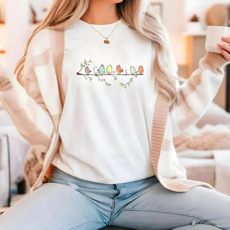 Birds on A Branch, Birdwatching tee, Bird Lover Gift, Birds Shirt, Birdie Shirt