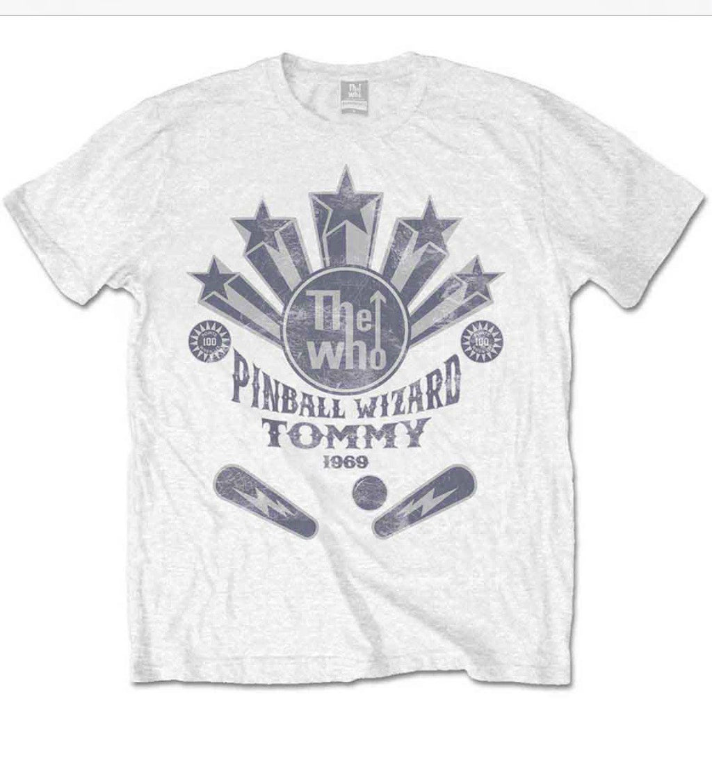 The Who Mens  Pinball Wizard Flippers  T Shirt  Official Merchandise
