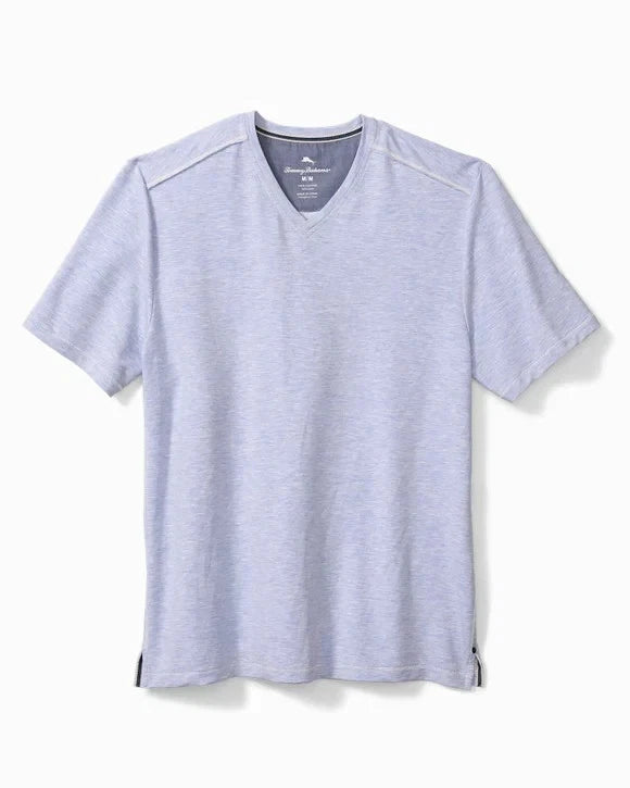 Tommy Bahama Men’s Small Dark Cobalt Coasta Vera V-Neck Short Sleeve Tee