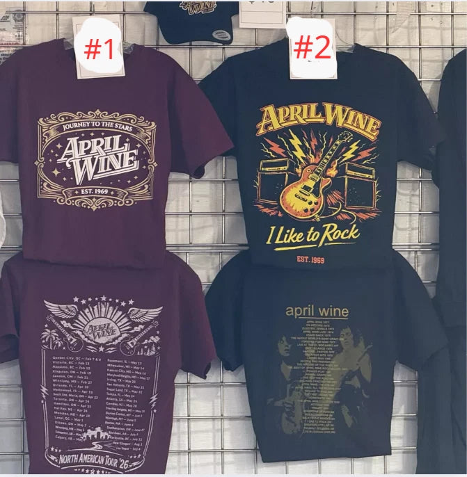 April Wine 2026 North American Tour T-Shirts Reprint