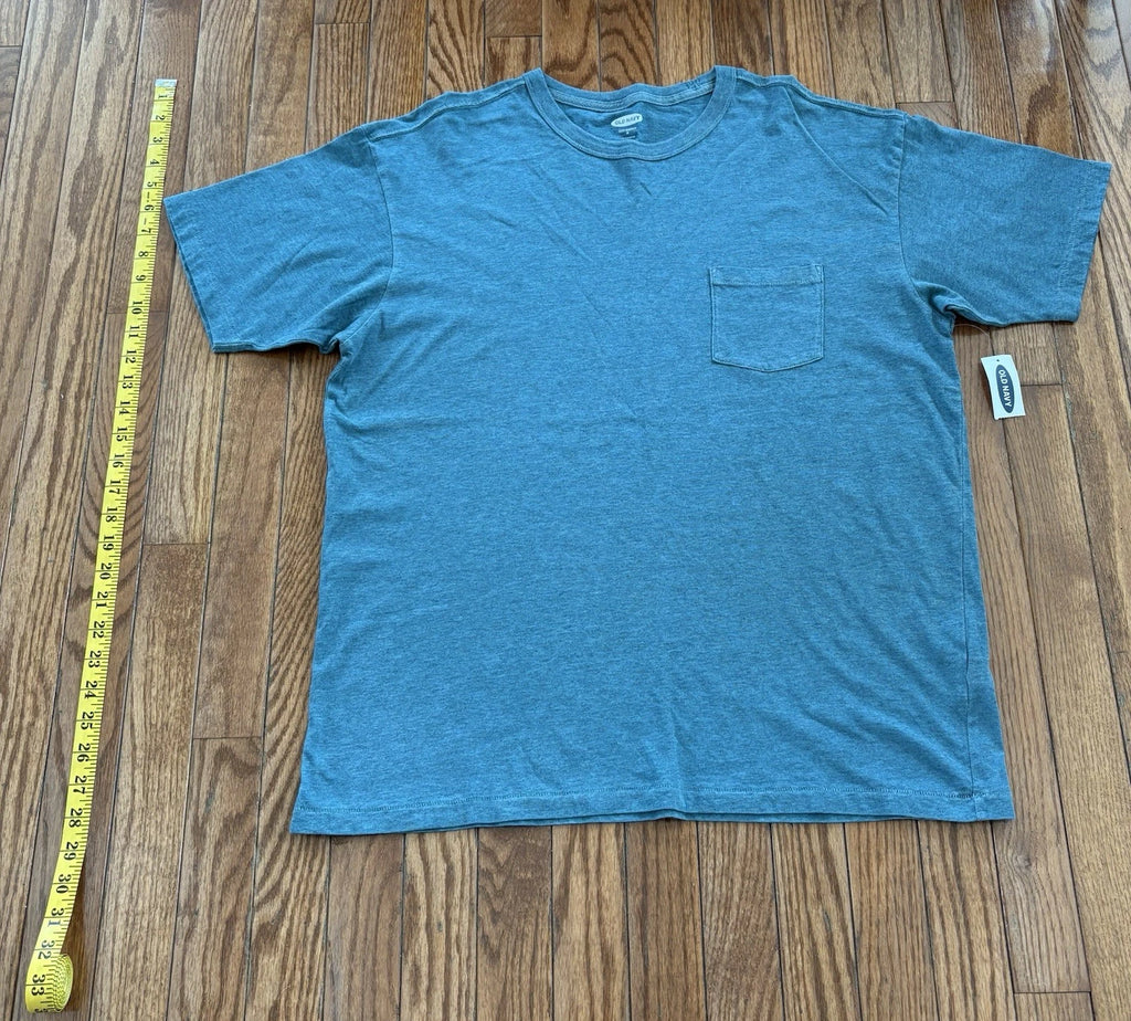 NWT Mens Medium Old Navy Soft Washed Crewneck Pocket T Shirt Teal
