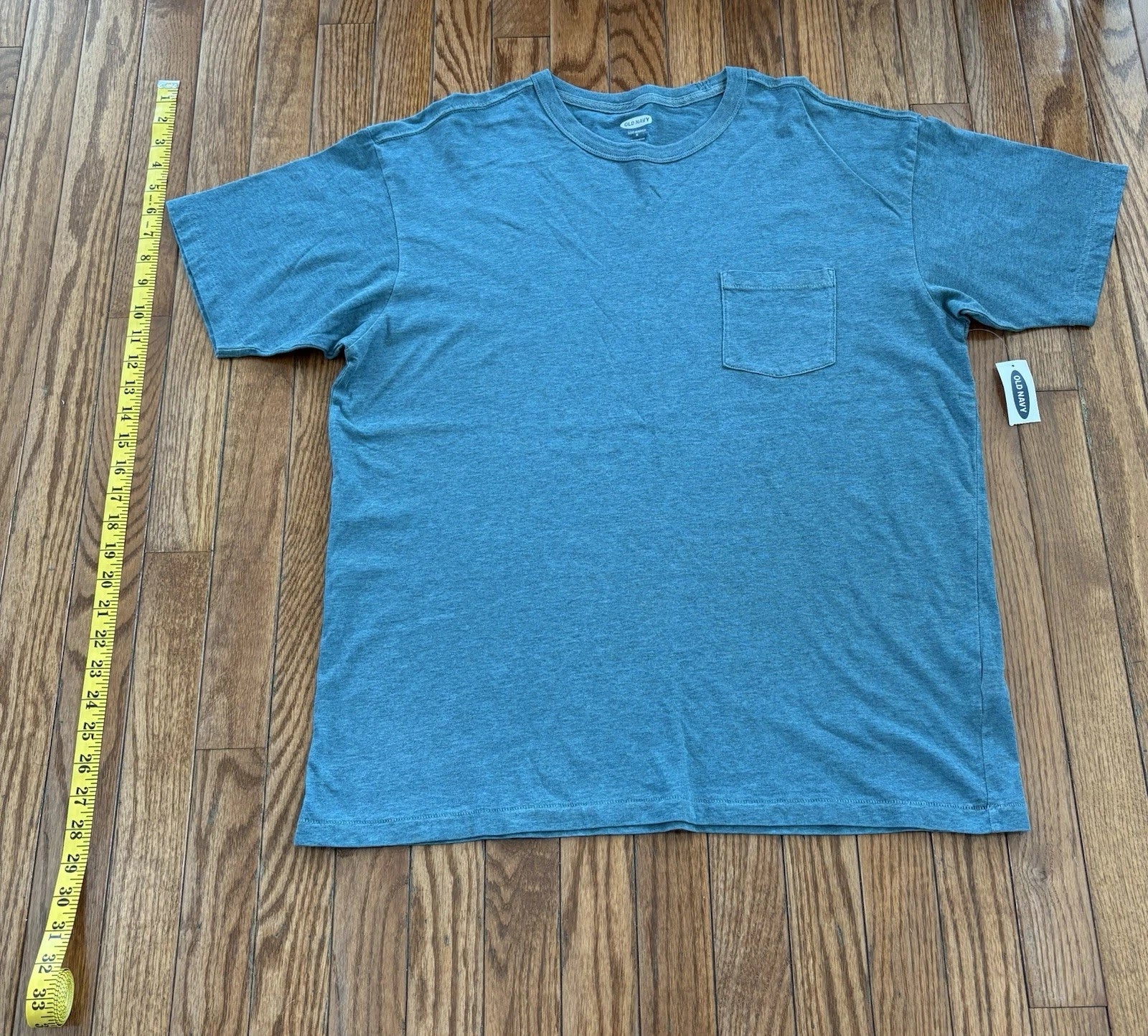 NWT Mens Medium Old Navy Soft Washed Crewneck Pocket T Shirt Teal