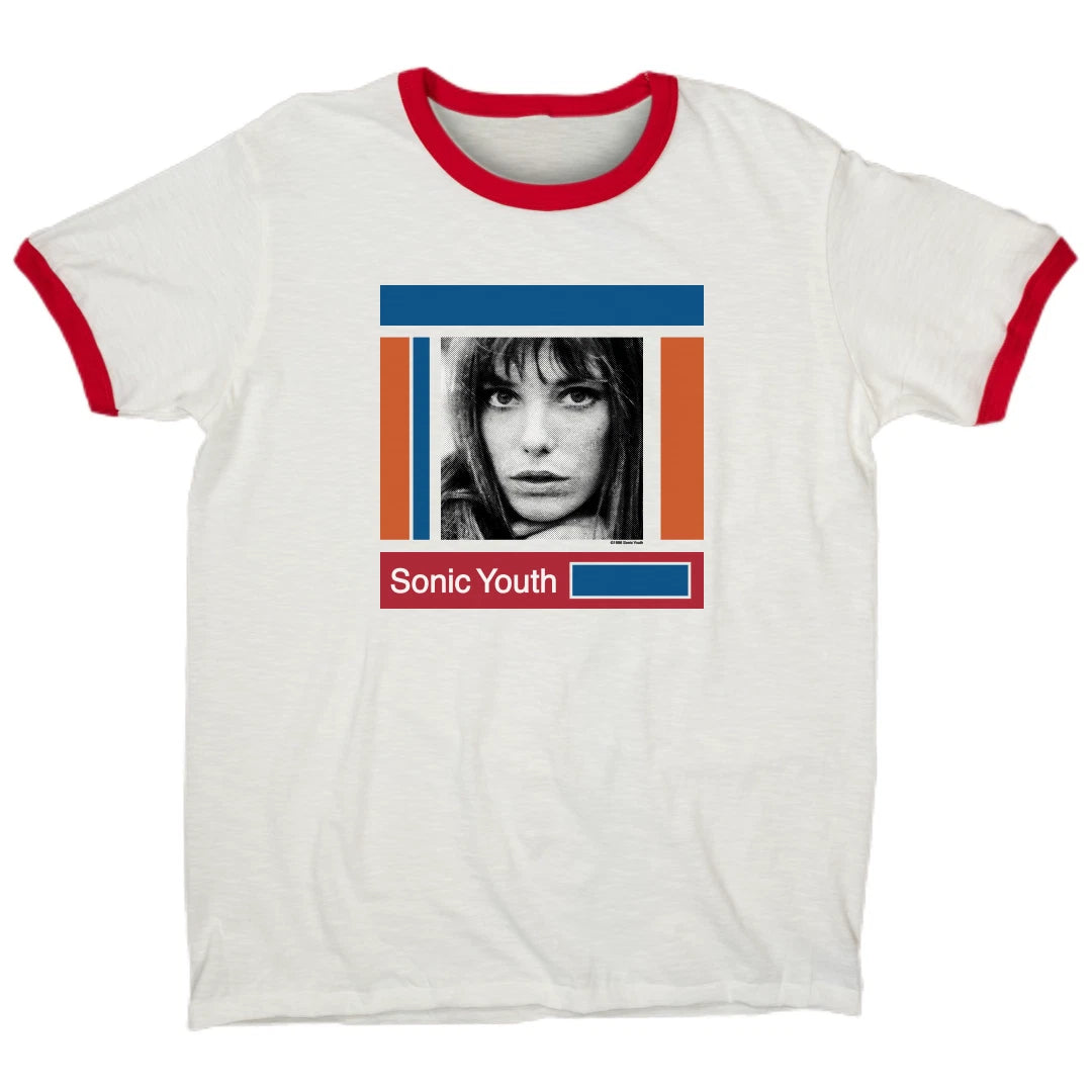 Sonic Youth Jane Birkin Rare Shirt Modern Reprint Ringer Punk Grunge Shirt S-3XL