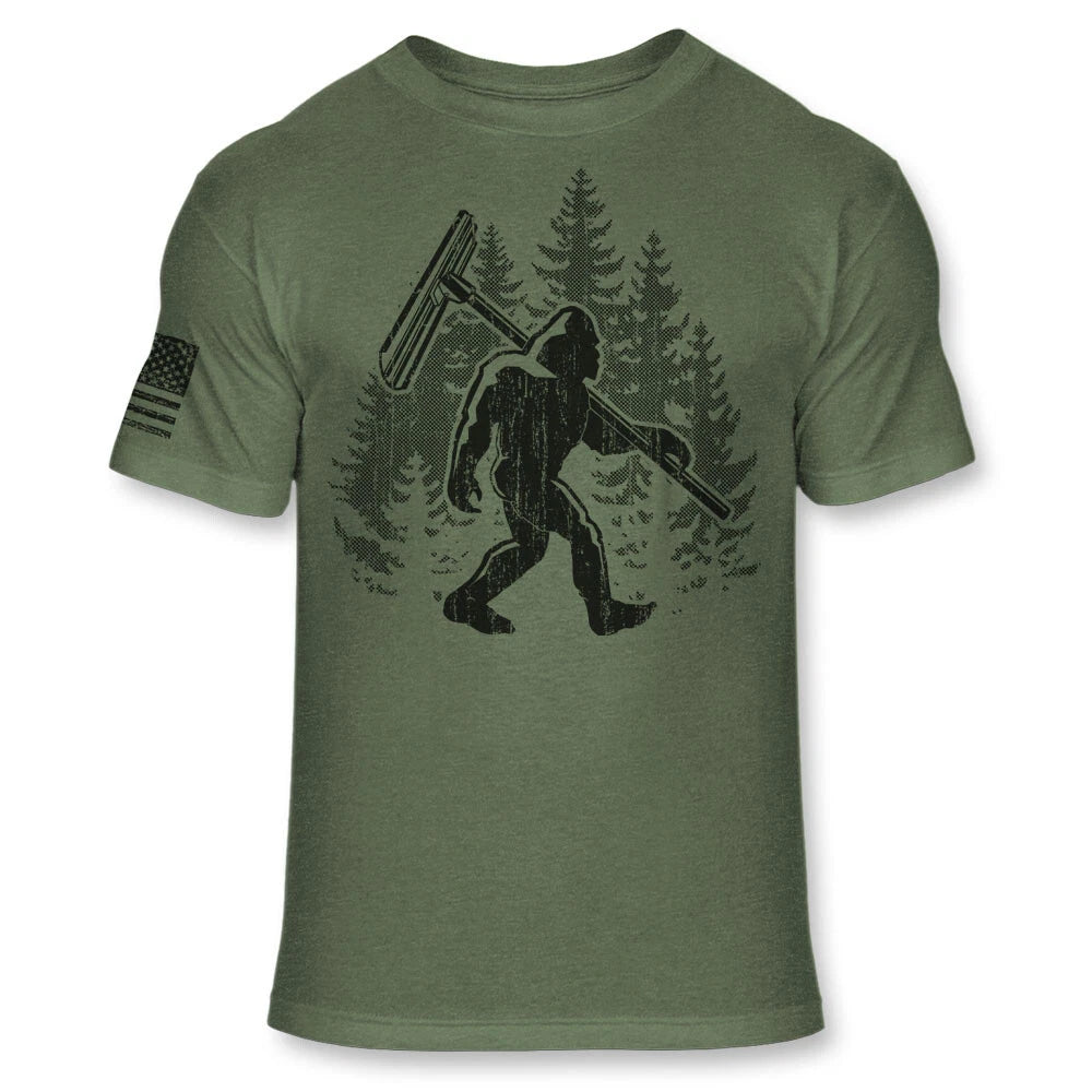 Bigfoot Concrete Worker T Shirt - Funny Sasquatch Concrete Finisher shirt - A174