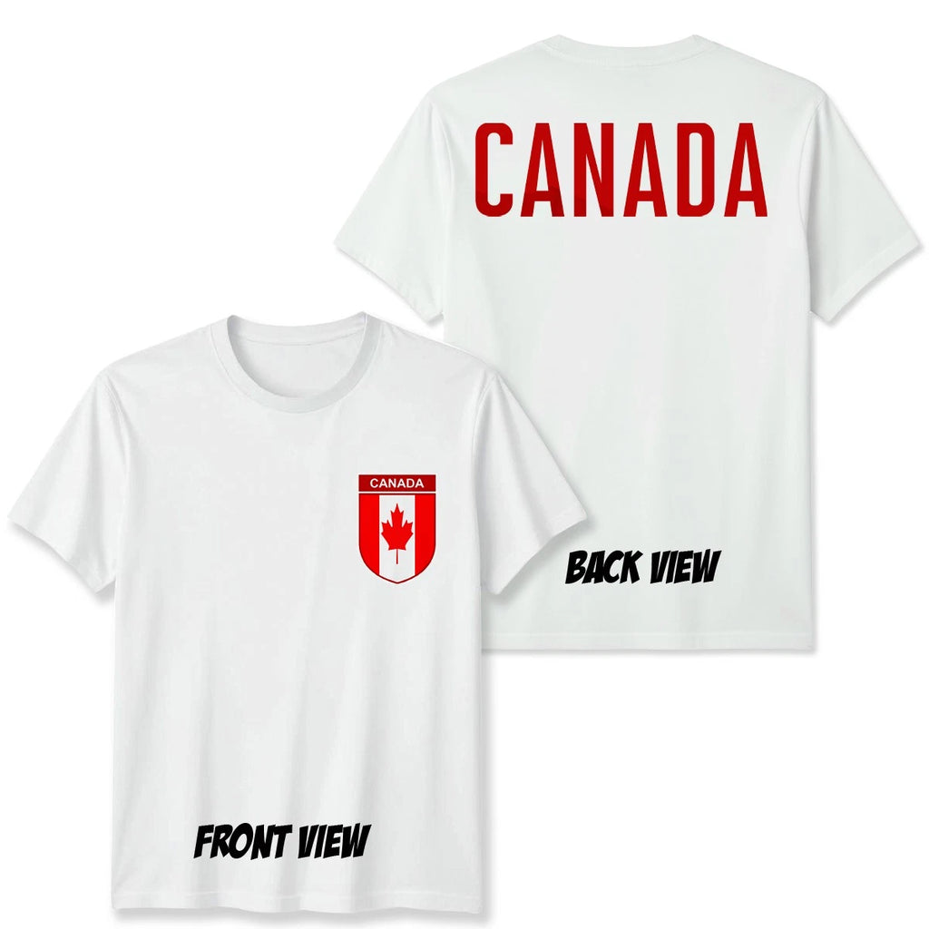Canada Football Unisex Kids T-Shirt Country Pride Soccer Tee #WC