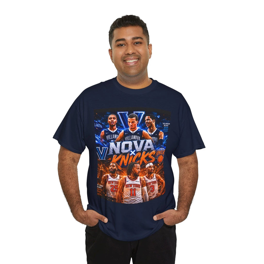 Nova Knicks Poster Basketball Tee | Team Players Graphic Shirt