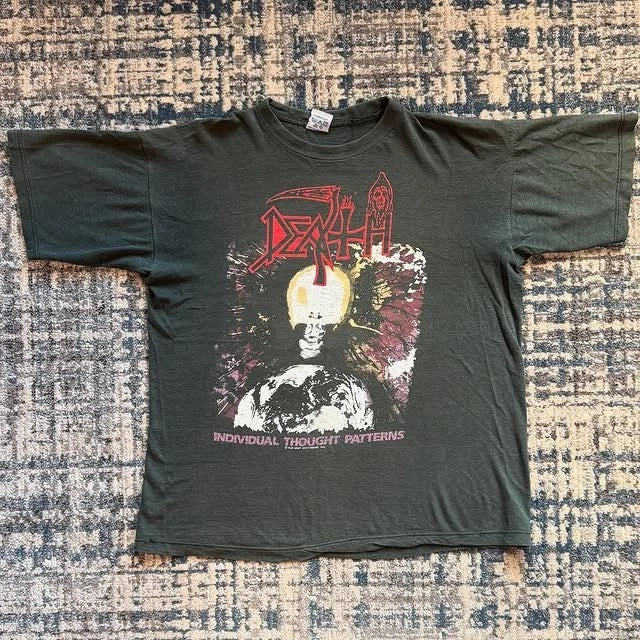 1993 DEATH INDIVIDUAL THOUGHT PATTERNS Vintage T-Shirt Reprint