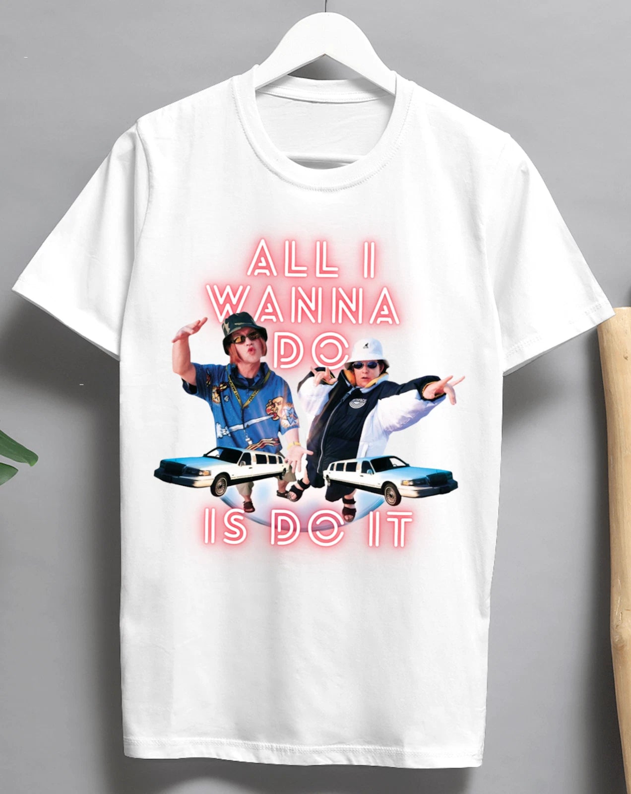 Kevin & Perry Go Large T-Shirt Funny Ibiza Party Stag Do Hen Retro Rave Tee