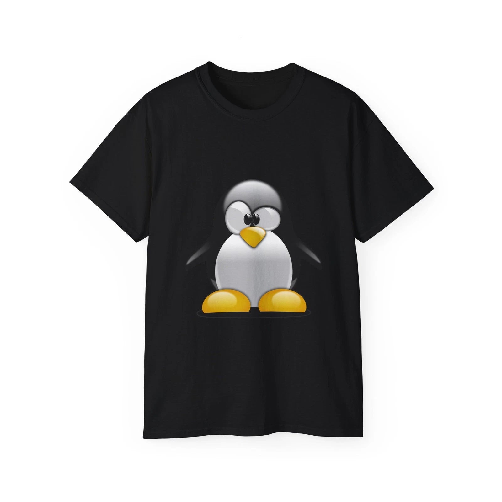 Penguin Confused Cartoon Bird Nature Animal | Custom Graphic T-Shirt