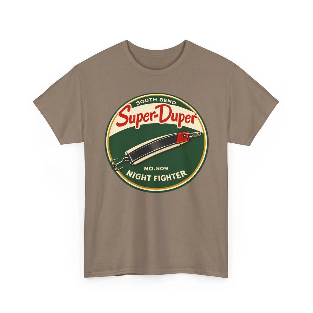 South Bend Super Duper No 509 Night Fighter Vintage Fishing Lure Retro T-shirt