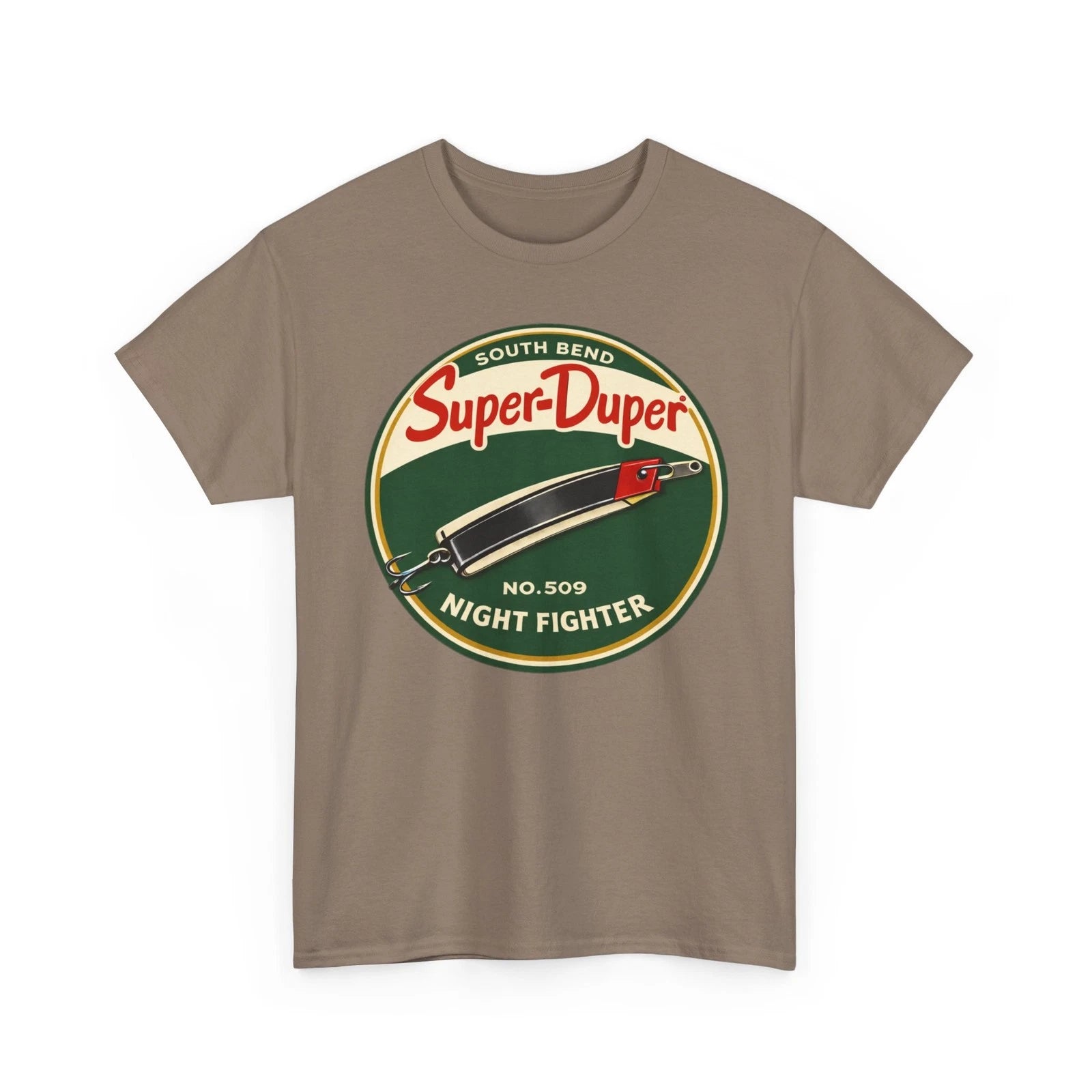 South Bend Super Duper No 509 Night Fighter Vintage Fishing Lure Retro T-shirt