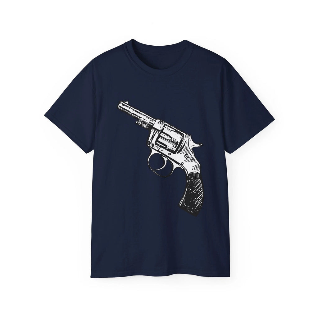 Gun Revolver Pistol Weapon Handgun Western | Custom Graphic T-Shirt