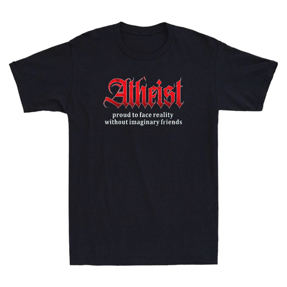 Proud Atheist Atheism Religion Science Agnostic Freethinker Retro Men's T-Shirt