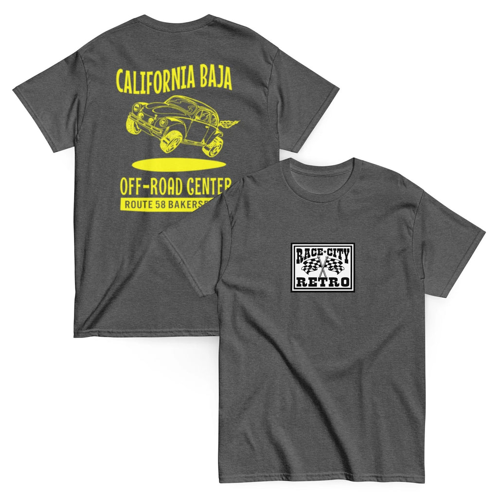 CALIFORNIA BAJA BUG OFF ROAD TWO SIDED T SHIRT by RACE CITY RETRO