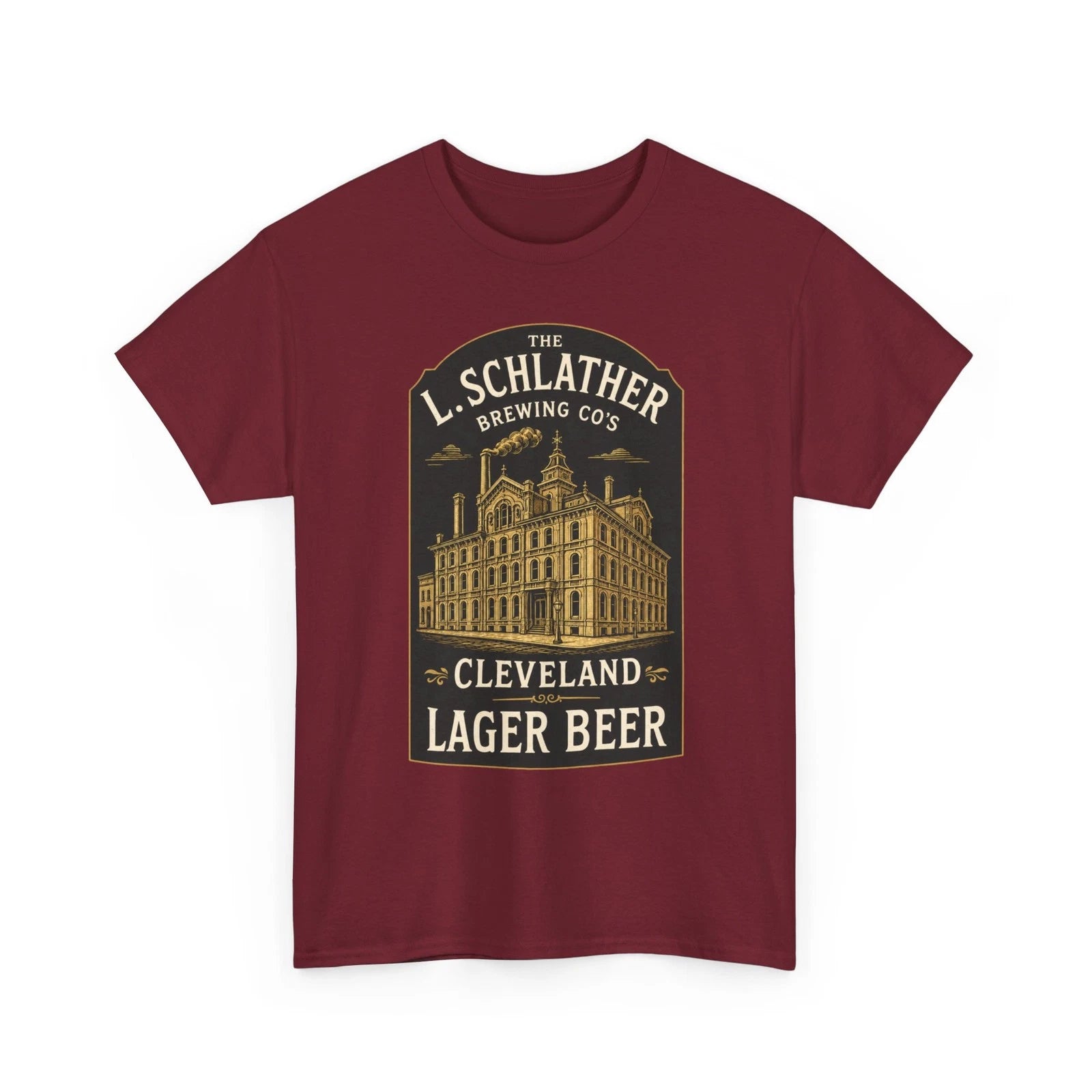 L. Schlather Brewing Co Cleveland OH Pre-Pro Lager Beer Retro Breweriana T-Shirt
