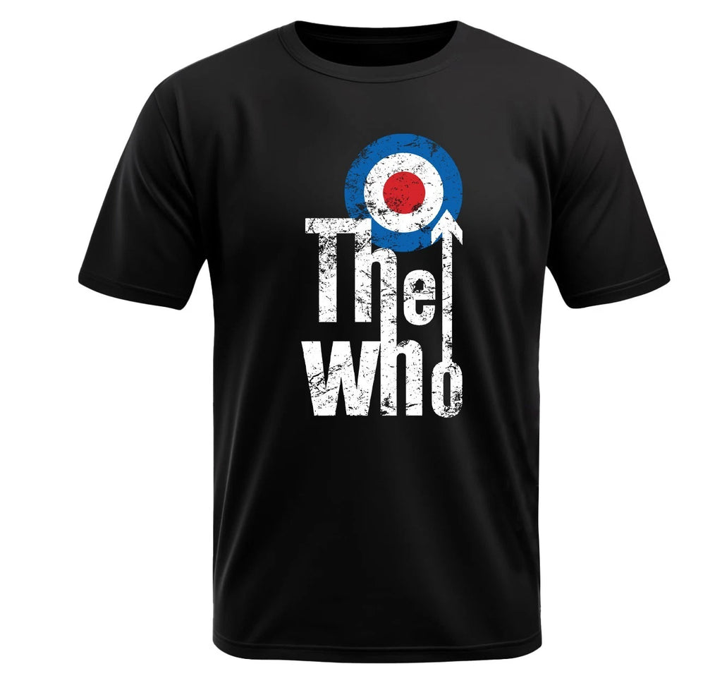 The Who  Black T-Shirt - Light Polyester - Fans Gift - Power Pop, Proto-Punk