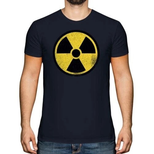 Radiation Warning Radioactive Men's T-Shirt Gift Road Sign