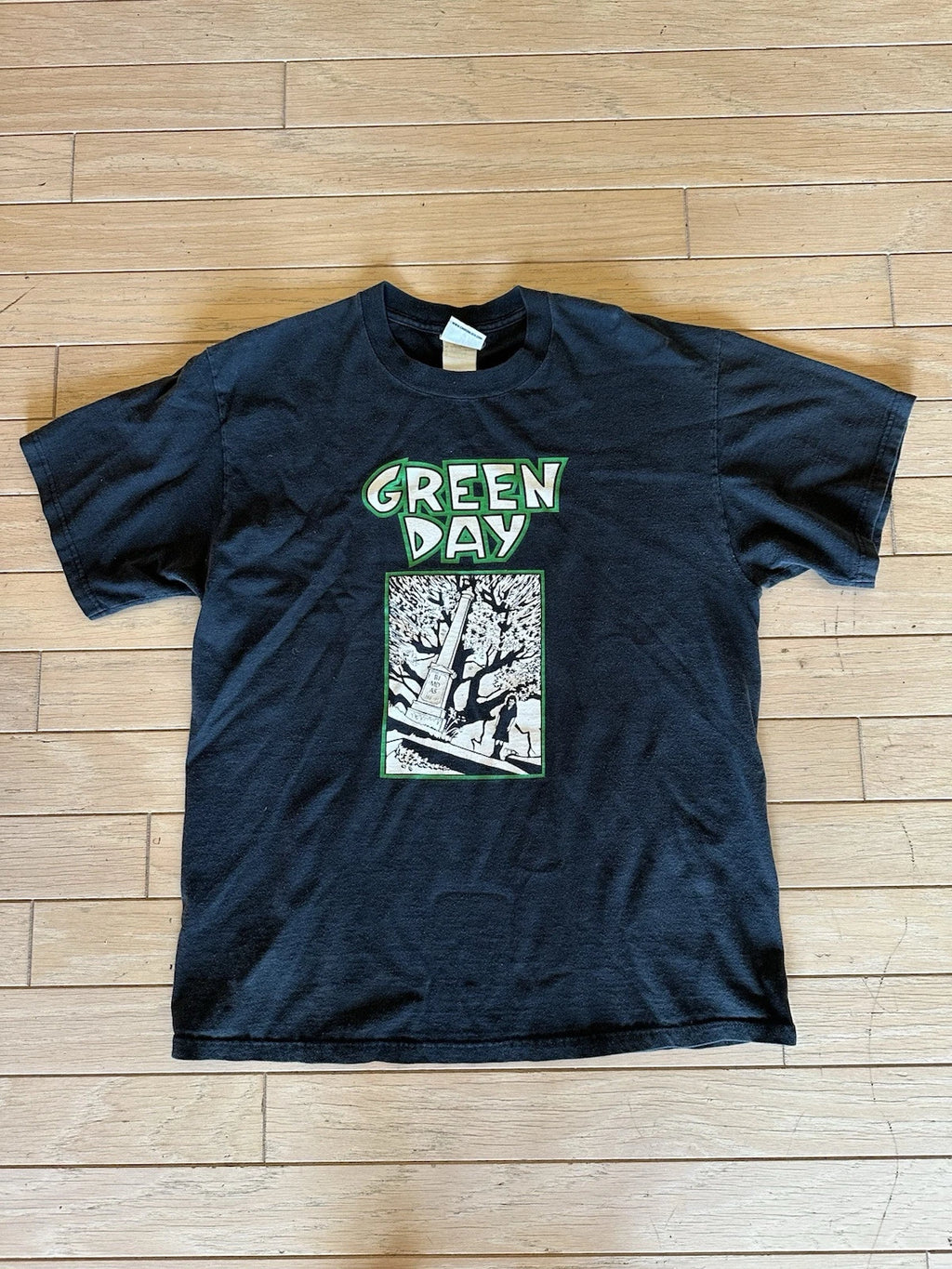 Rare Vintage Green Day T Shirt 2003 Men’s L Cinderblock Punk Rock Y2K Slappy