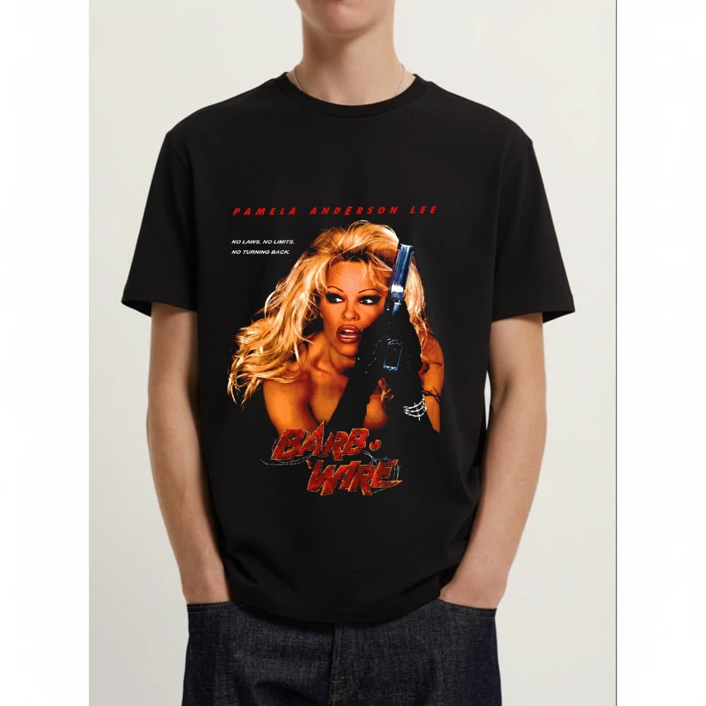 **Retro Vintage Barb Wire 1996 Pamela Anderson T-Shirt – Unisex Tee S–5XL**