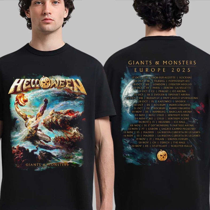 Helloween 2025 Europe Tour Giants And Monsters Double Side Tee
