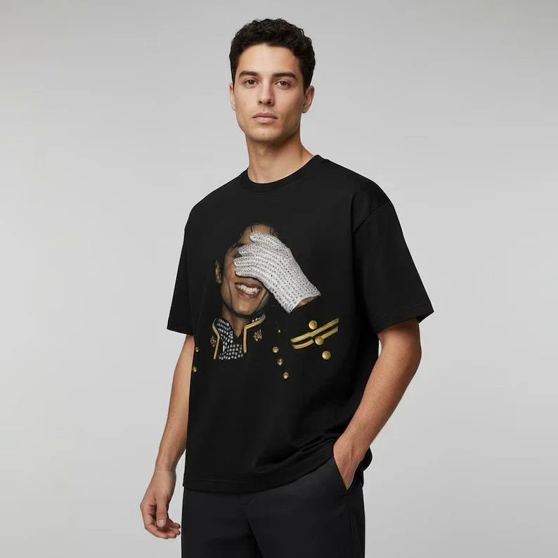 MICHAEL JACKSON Glove Streetwear Tee Shirt Unisex Full Size