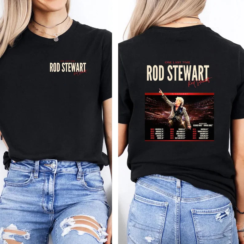Rod Stewart One Last Time Tour Shirt 2026 T-shirt