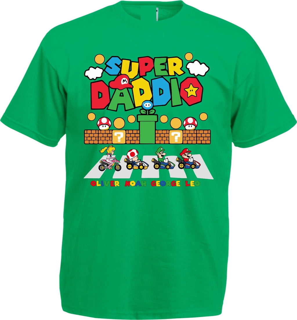 Custom Super Daddio Gift Shirt, Father's Day Lover Gift Tshirt, Super Dadio Top,