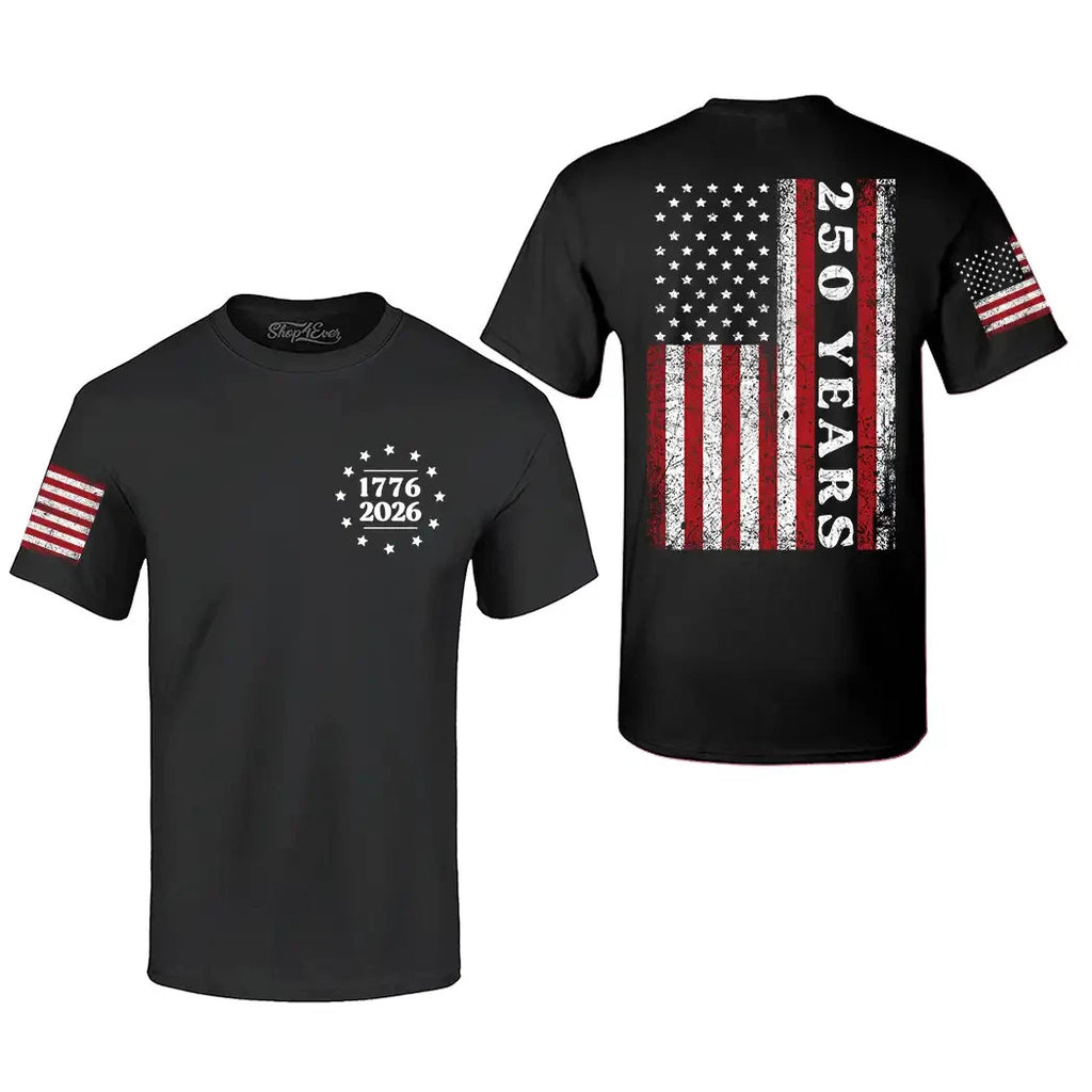 250th USA America Anniversary 1776 - 2026 T-shirt American Flag Shirt