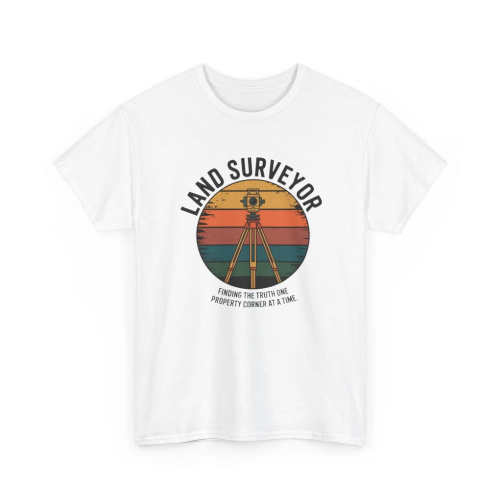 Land Surveyor Vintage Shirt Surveying Crew Graphic Tee Retro Cadastral Surveyor