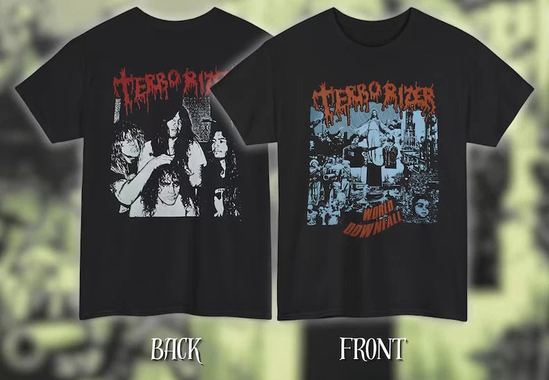 TERRORIZER – World Downfall Album Art – Premium Heavy Cotton Unisex Tee