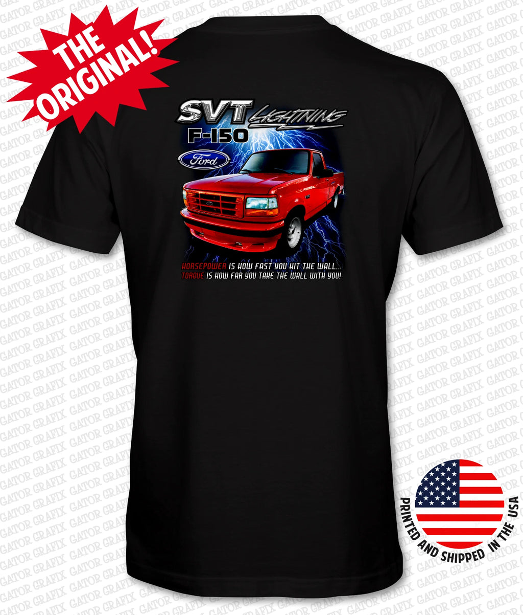 Ford SVT Lightning '93-'95 Red Truck T-Shirt-HIGH QUALITY!