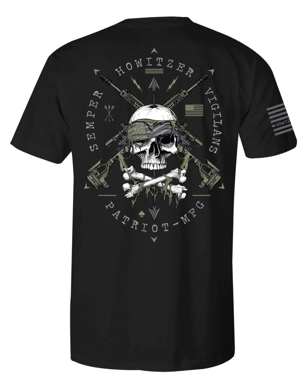 Howitzer Style Men's T-shirt Snipers Lair Military Grunt MFG