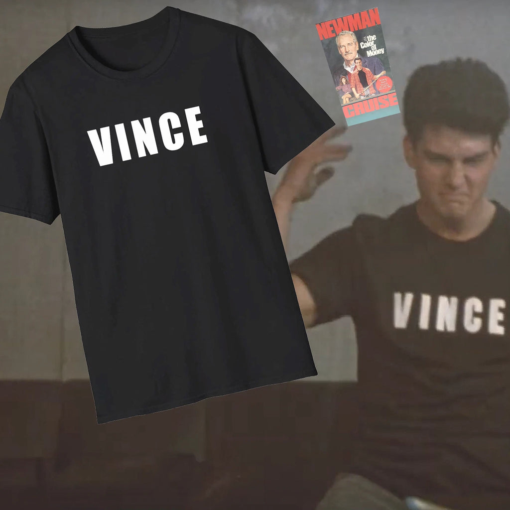 Vince The Color of Money Movie T-Shirt, Tom Cruise Costume Shirt, Retro 80s