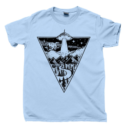Aliens T Shirt Spaceship Pyramids Stars Mars Space Tattoo DVD Blu Ray Poster Tee