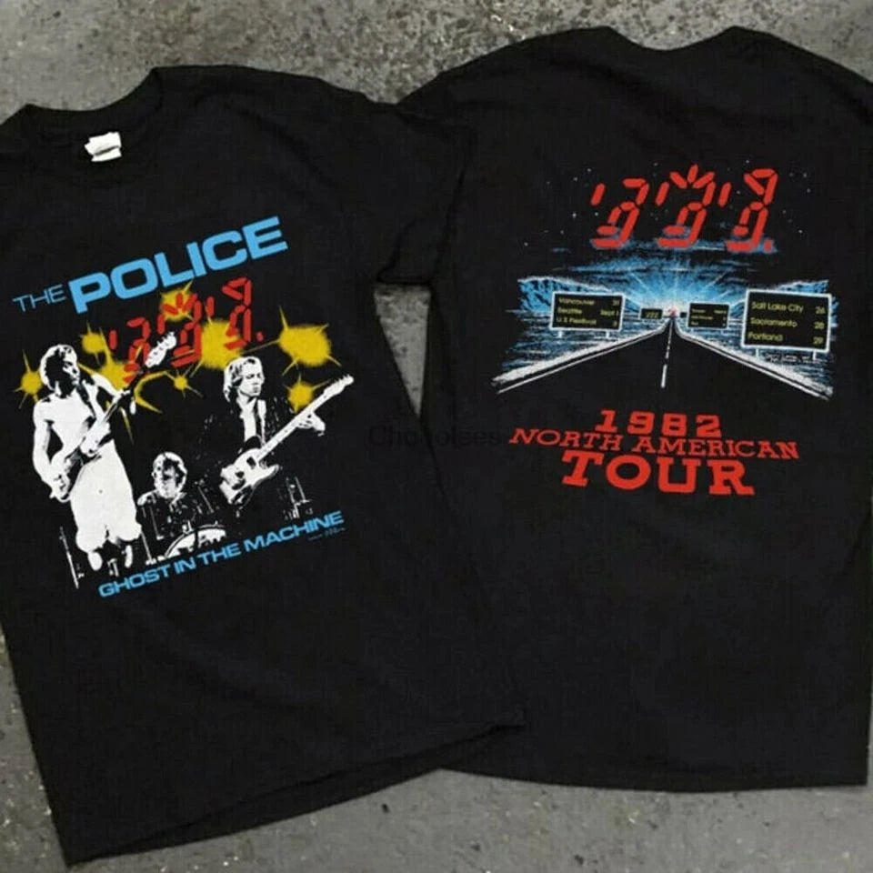 The Police Rock Band Shirt, Vintage 1982 The Police Ghost In The Machine North A