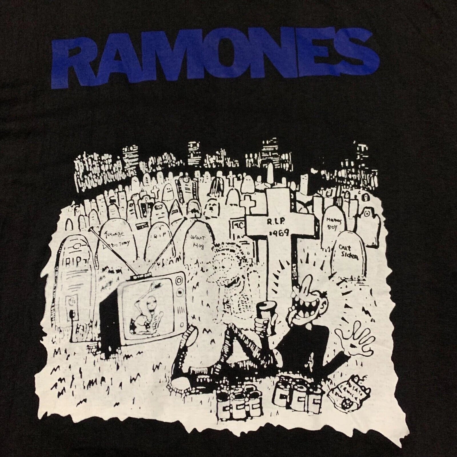 Ramones Vintage 80’s band T-Shirt Unisex Cotton Tee All Size S-4XL M239