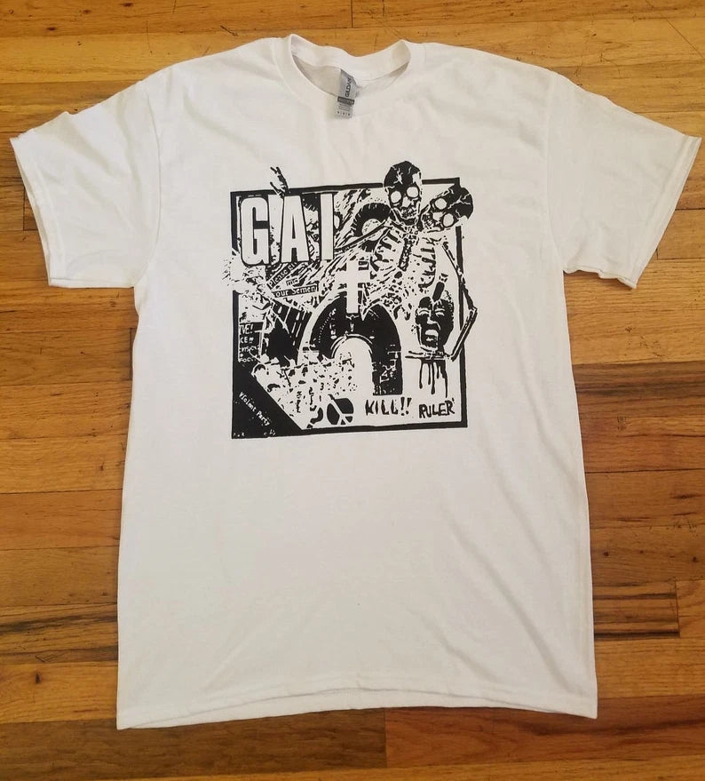 GAI Violent Party T-Shirt Japanese Hardcore Punk Band Merch Tee UK RAW