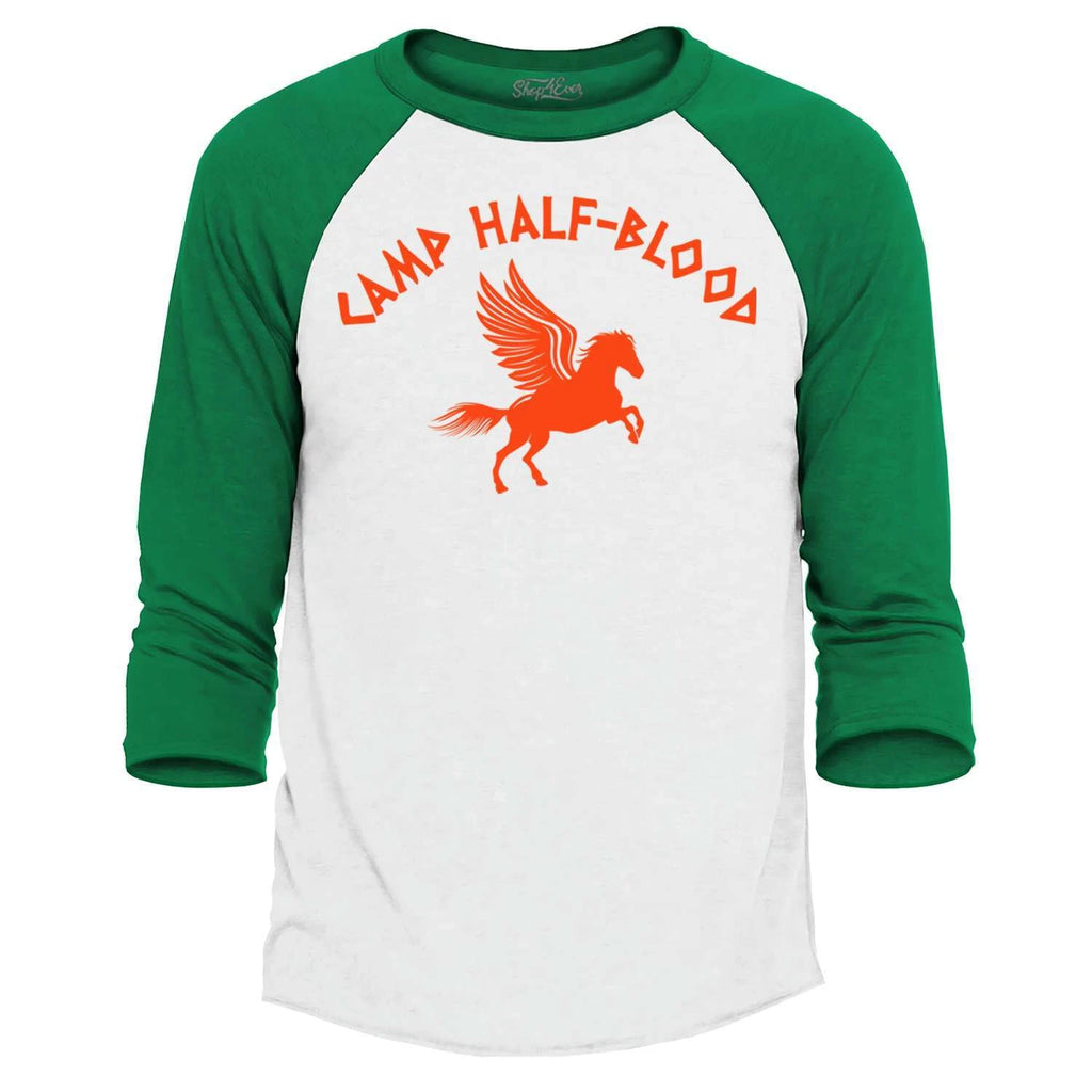 Camp Half Blood Raglan Baseball Demigod Shirt